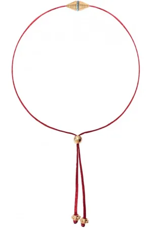 Dorothée Sausset Accessoires, Dames, Rood, ONE Size, Handgemaakte Rakhi Armband met Turkoois