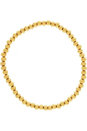 Dansk Copenhagen Accessoires, Dames, Geel, ONE Size, Waterdicht Elastisch Bal Armband Verguld