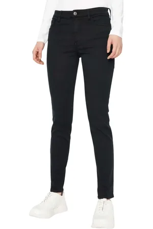 Armani Exchange Jeans, Dames, Zwart, W31, Katoen, Wide Broeken