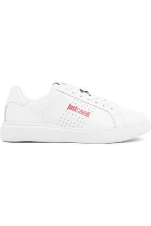 Roberto Cavalli Schoenen, Dames, Wit, 36 EU, Witte Sneakers Schoenen