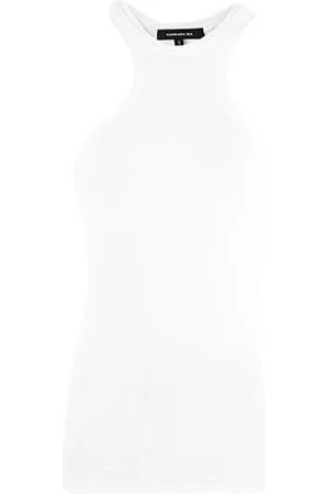 BARBARA BUI Tops, Dames, Wit, L, Katoen, Sportieve-chique 90 Stijl Tanktop