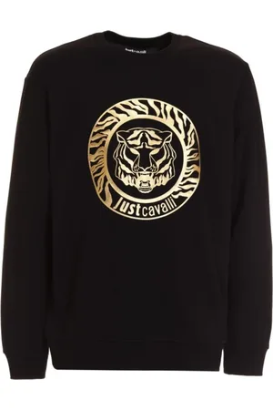 Roberto Cavalli Sweatshirts & Hoodies, Heren, Zwart, M, Sweatshirts