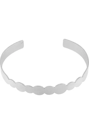 Dansk Copenhagen Accessoires, Dames, Grijs, ONE Size, Minimalistische Dot Armband Zilveren Plating