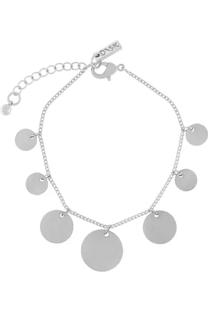 Dansk Copenhagen Accessoires, Dames, Grijs, ONE Size, Minimalistische Multi Dot Zilveren Armband