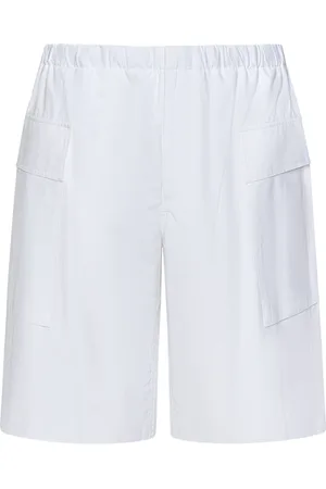 Jil Sander Korte broeken, Heren, Wit, L, Katoen, Casual Shorts
