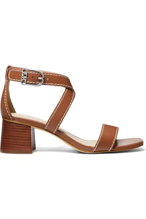 Michael Kors Schoenen, Dames, Bruin, 36 EU, Leer, High Heel Sandalen