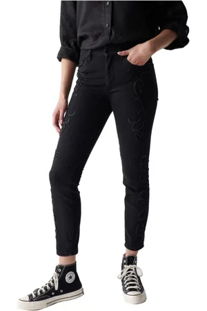 Salsa Jeans, Dames, Zwart, W31 L28, Katoen, Skinny Jeans