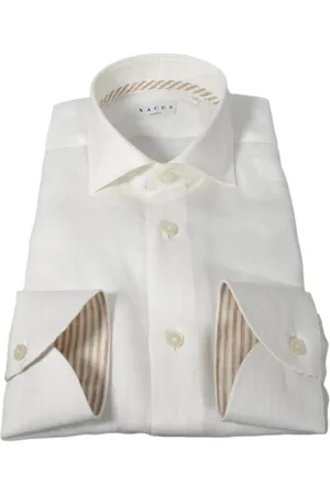 Xacus Overhemden, Heren, Wit, 2Xl, Leer, Shirts