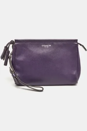 Coach Pre-owned, Dames, Paars, ONE Size, Tweedehands leren handtassen