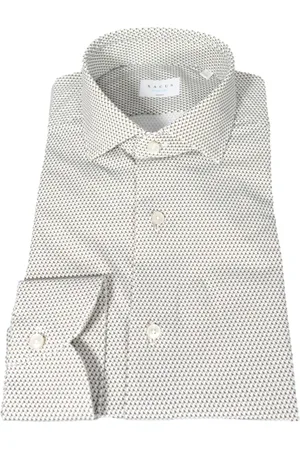 Xacus Overhemden, Heren, Groen, 3Xl, Slim Fit Actief Overhemd Groen Microfantasia