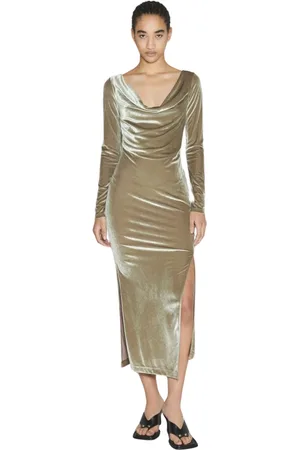 Helmut Lang Kleedjes, Dames, Groen, M, Polyester, Kleedjes