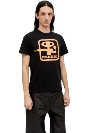 WALTER VAN BEIRENDONCK Tops, Heren, Zwart, XL, Katoen, T-Shirts