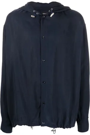 Giorgio Armani Overhemden, Heren, Blauw, M, Long Sleeve Tops