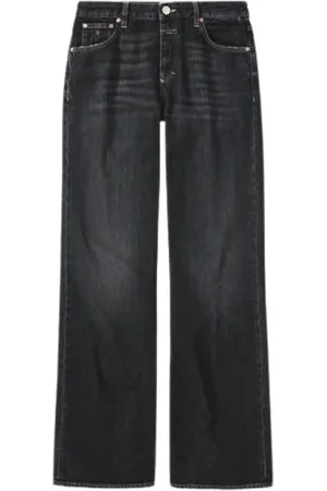 Closed Jeans, Dames, Zwart, W31, Denim, Zwarte Denim Flare Broek