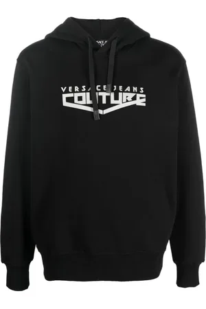 VERSACE Sweatshirts & Hoodies, Heren, Zwart, M, Katoen, Hoodies