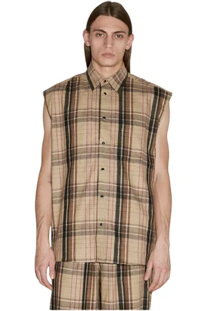 VTMNTS Tops, Heren, Bruin, M, Katoen, Shirts