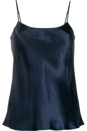 Vince Tops, Dames, Blauw, S, Sleeveless Tops