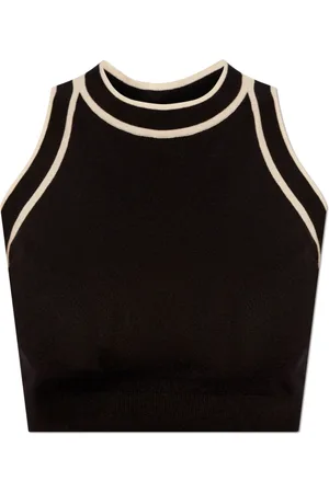 Max Mara Tops, Dames, Zwart, L, Katoen, Ruggero Top