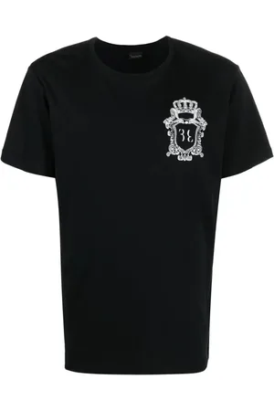 BILLIONAIRE Tops, Heren, Zwart, S, Katoen, Zwart Casual Ronde Hals T-Shirt