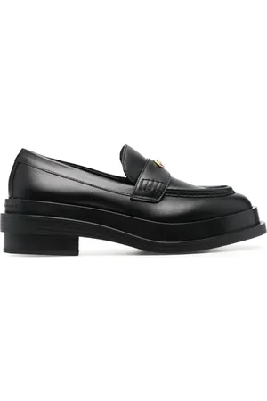 Giuseppe Zanotti Schoenen, Dames, Zwart, 39 EU, Leer, Elegante Zwarte Loafers