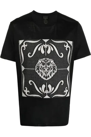 BILLIONAIRE Tops, Heren, Zwart, 2Xl, Katoen, Zwart Casual Ronde Hals T-Shirt
