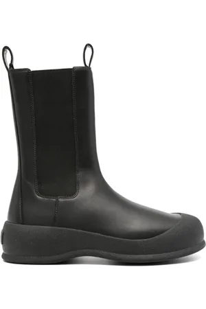 Bally Schoenen, Dames, Zwart, 38 EU, Leer, Casual Zwarte Enkellaars