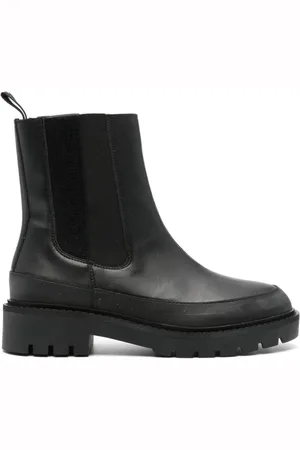Calvin Klein Schoenen, Dames, Zwart, 41 EU, Polyester, Enkellaarsjes