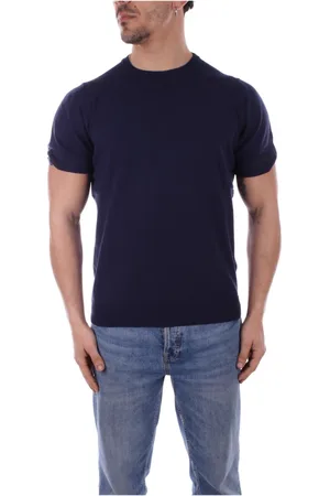 Costume National Tops, Heren, Blauw, L, Katoen, T-Shirts