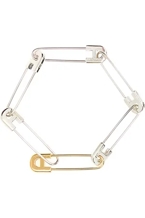 AMBUSH Accessoires, Heren, Veelkleurig, M, Twee-tone Veiligheidsspeld Link Armband