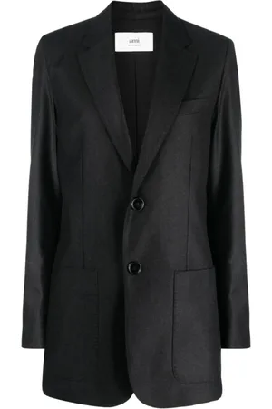 Ami Jassen, Dames, Grijs, S, Wol, Blazers