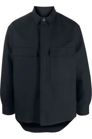 Giorgio Armani Jassen, Heren, Blauw, M, Katoen, Jassen