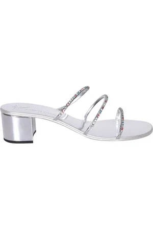 Giuseppe Zanotti Schoenen, Dames, Grijs, 38 EU, Heeled Mules