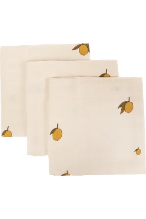 Konges Sløjd Interieur, unisex, Geel, ONE Size, Katoen, Mousseline doeken 3-pack