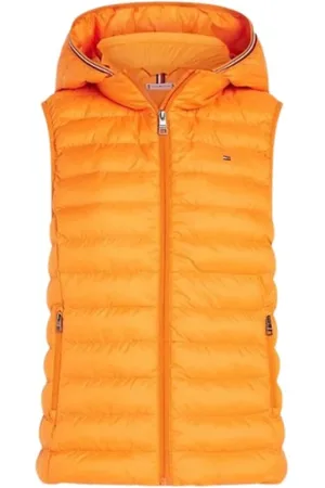 Tommy Hilfiger Jassen, Heren, Oranje, XL, Polyester, Vests