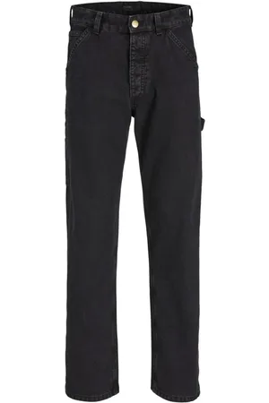 JACK & JONES Jeans, Heren, Zwart, W31 L34, Katoen, Straight Jeans