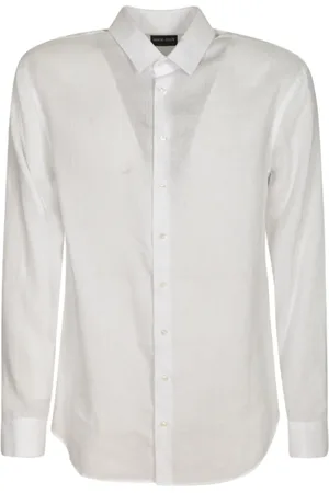 Giorgio Armani Overhemden, Heren, Wit, 3Xl, Formal Shirts