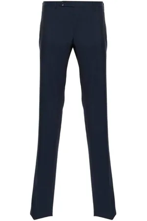 ROTA Broeken, Heren, Blauw, 5Xl, Wol, Slim-fit Broeken