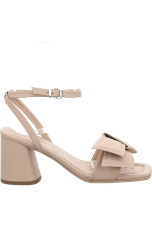 Kennel & Schmenger Schoenen, Dames, Roze, 40 EU, Leer, Roze Sandalette met Blokhak