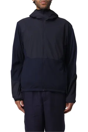 Sease Jassen, Heren, Blauw, L, Hybride Geritste Hoodie Jas