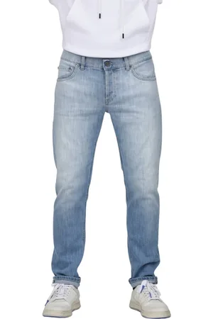 Dondup Jeans, Heren, Blauw, W32, Katoen, Slim-fit Jeans