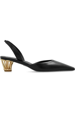 Salvatore Ferragamo Schoenen, Dames, Zwart, 37 1/2 EU, Leer, Alyssa Pumps
