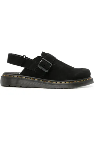 Dr. Martens Schoenen, Heren, Zwart, 43 1/2 EU, Leer, Flat Sandalen