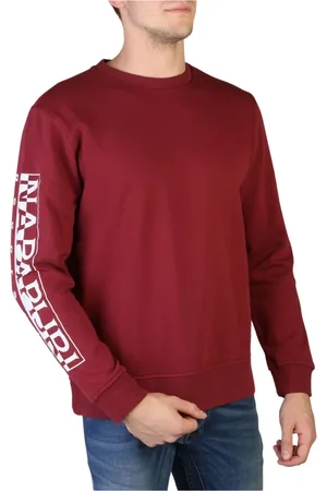 Napapijri Sweatshirts & Hoodies, Heren, Rood, S, Katoen, Sweatshirts