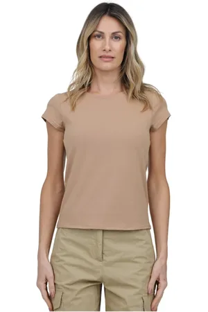 ALPHA STUDIO Tops, Dames, Bruin, S, T-Shirts