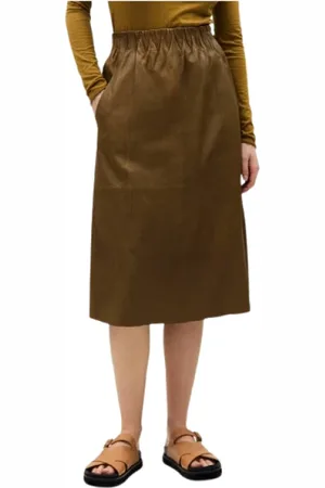 Humanoid Rokken, Dames, Bruin, L, Leer, Skirts