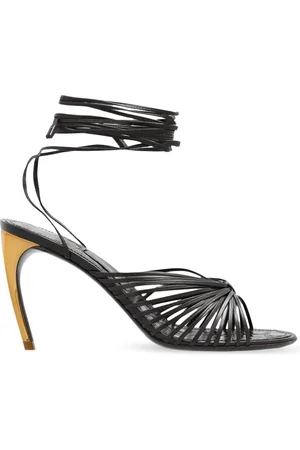 Salvatore Ferragamo Schoenen, Dames, Bruin, 37 1/2 EU, Leer, Atena Sandalen met Hak