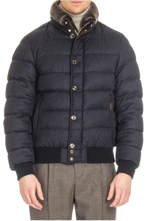 MOORER Jassen, Heren, Blauw, L, Suède, Coats