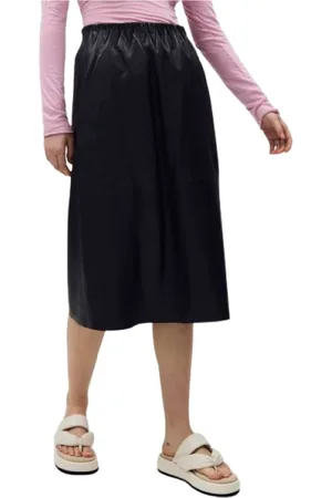 Humanoid Rokken, Dames, Zwart, M, Leer, Skirts