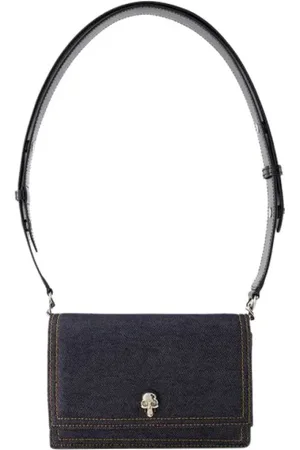 Alexander McQueen Tassen, Dames, Zwart, ONE Size, Katoen, Leather shoulder-bags