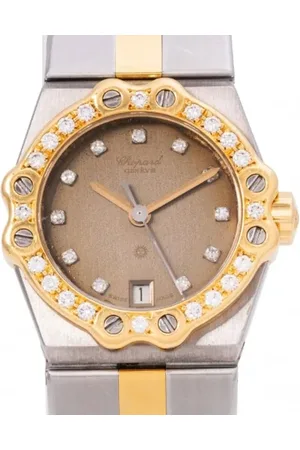 Chopard Pre-owned, Dames, Grijs, ONE Size, Pre-owned Stainless Steel watches